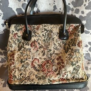 Vintage Tapestry Travel Tote Weekender Bag
